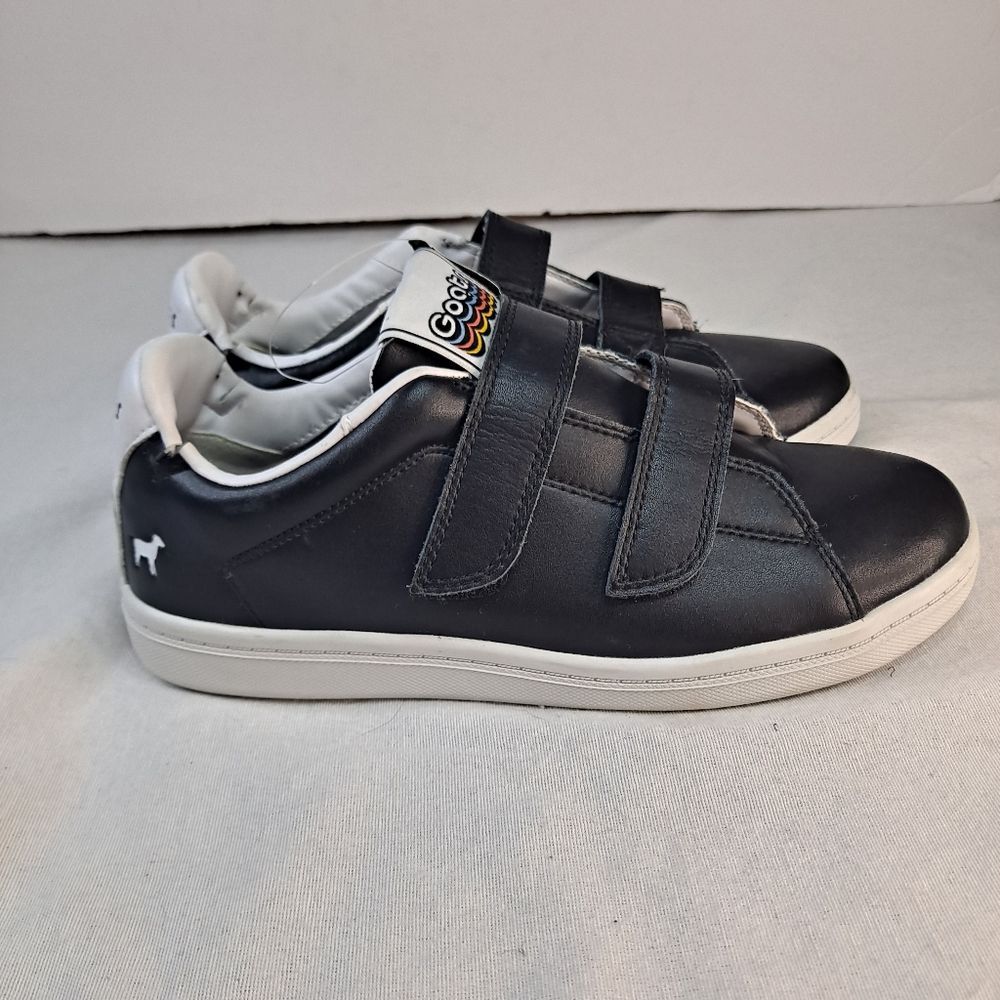Goats Women's The 005 W Two Strap Black Leather Sneakers Size 7.5